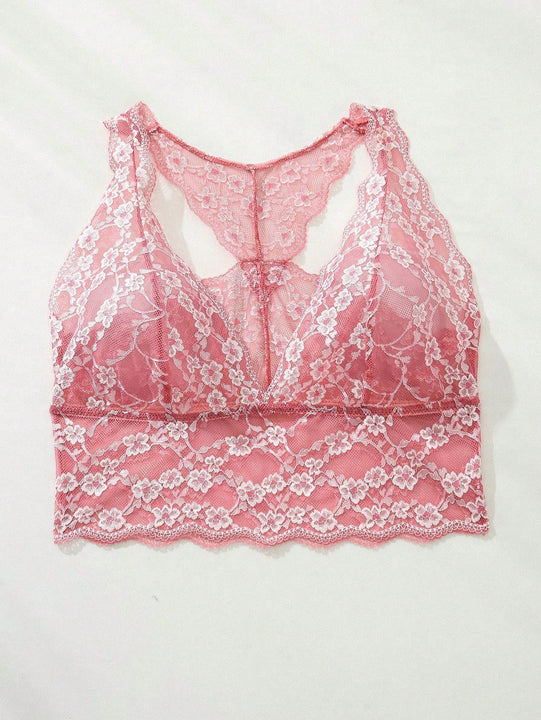 Sujetador de encaje de moda para mujer con diseno floral