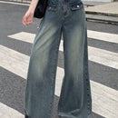 DAZY Jeans acampanados para mujer, lavados