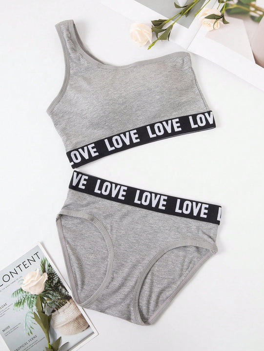 NEW Conjunto deportivo de sujetador y bragas gris para mujer, inalambrico, comodo y transpirable, embellecedor trasero