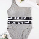 NEW Conjunto deportivo de sujetador y bragas gris para mujer, inalambrico, comodo y transpirable, embellecedor trasero