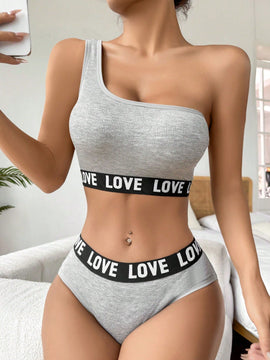 NEW Conjunto deportivo de sujetador y bragas gris para mujer, inalambrico, comodo y transpirable, embellecedor trasero