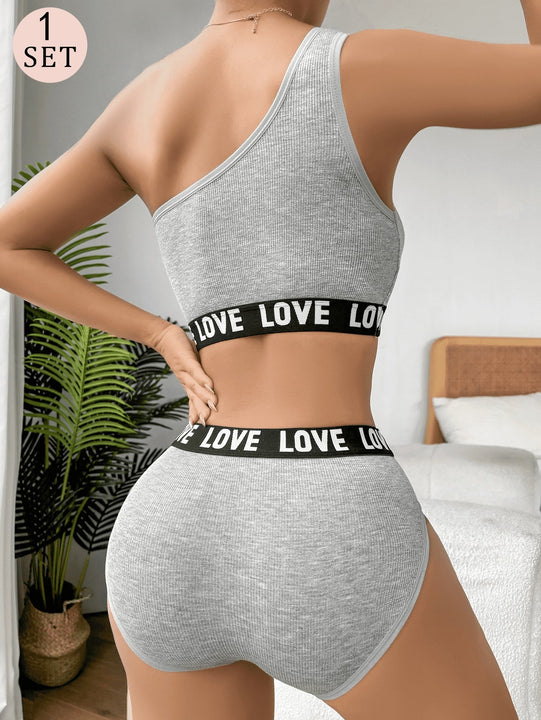 NEW Conjunto deportivo de sujetador y bragas gris para mujer, inalambrico, comodo y transpirable, embellecedor trasero