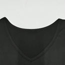 Camiseta de verano para mujer con cuello en V y estampado de letras de palmera con mangas de caida amplia y ajuste holgado, camiseta grafica