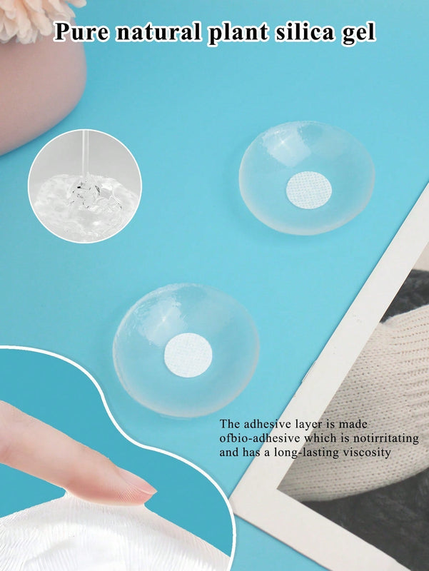 Insertos de Brasier invisible de silicona con cubiertas de pezones para vestidos sin tirantes, previene deslizamientos y mejora el escote, protectores de areola nupciales