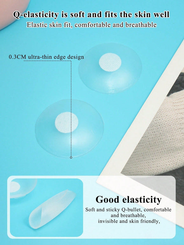 Insertos de Brasier invisible de silicona con cubiertas de pezones para vestidos sin tirantes, previene deslizamientos y mejora el escote, protectores de areola nupciales
