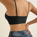 NEW 1 pieza Sosten de hombro ajustable sin costuras para mujer, con almohadillas removibles y estilo sexy