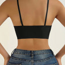 NEW 1 pieza Sosten de hombro ajustable sin costuras para mujer, con almohadillas removibles y estilo sexy