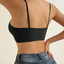 NEW 1 pieza Sosten de hombro ajustable sin costuras para mujer, con almohadillas removibles y estilo sexy