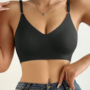 NEW 1 pieza Sosten de hombro ajustable sin costuras para mujer, con almohadillas removibles y estilo sexy