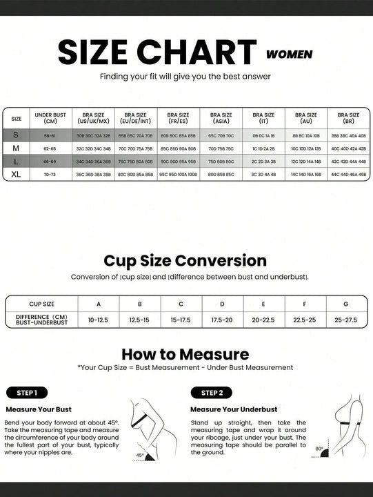 NEW 1 pieza Sosten de hombro ajustable sin costuras para mujer, con almohadillas removibles y estilo sexy