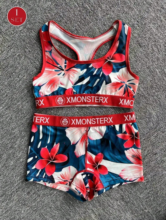 Nuevo conjunto deportivo de top y ropa interior para mujer, adecuado para montar en bicicleta/fitness, sujetador con hermoso diseno de espalda