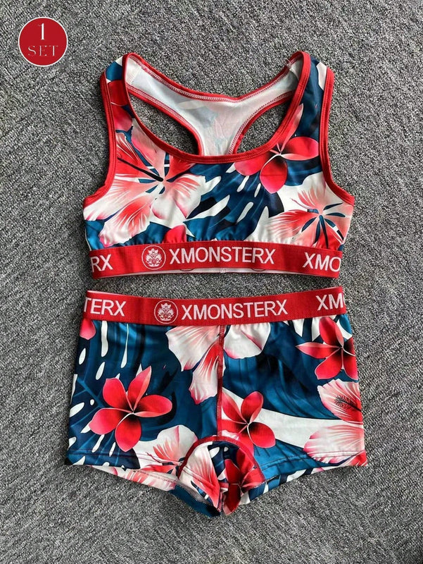 Nuevo conjunto deportivo de top y ropa interior para mujer, adecuado para montar en bicicleta/fitness, sujetador con hermoso diseno de espalda