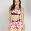 Conjunto de bralette y calzoncillos deportivos para mujer para ciclismo y gimnasia, con hermosa espalda