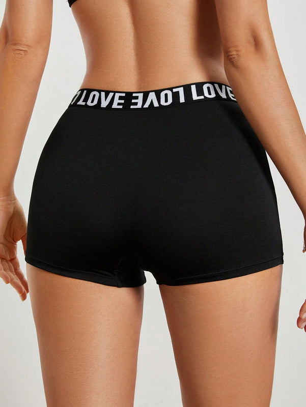 NEW  DesireSculpt Pantalones cuadrados simples impresos para mujer con bloque de color