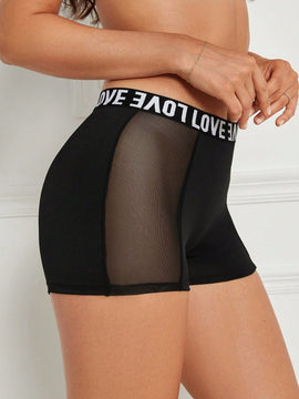 NEW  DesireSculpt Pantalones cuadrados simples impresos para mujer con bloque de color
