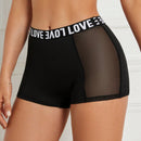 NEW  DesireSculpt Pantalones cuadrados simples impresos para mujer con bloque de color