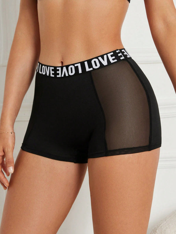 NEW  DesireSculpt Pantalones cuadrados simples impresos para mujer con bloque de color