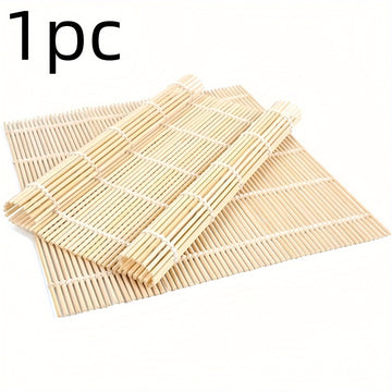 Estera de bambú para sushi: Material apto para alimentos, duradera para uso en casa o restaurante, ideal para preparar sushi delicioso