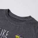 LUNE Camiseta impresa para mujeres con estilo simple y versatil para el verano