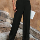 Pantalones de pierna ancha de talle alto