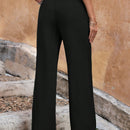 Pantalones de pierna ancha de talle alto