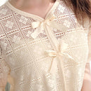 FRIFUL Designer Camisa hueca de disenador para mujeres decorada con mariposas para primavera/verano