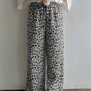 Friful pantalones anchos de mujer con cordon en la cintura, estilo casual para uso diario, con rayas