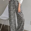 Friful pantalones anchos de mujer con cordon en la cintura, estilo casual para uso diario, con rayas