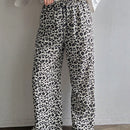 Friful pantalones anchos de mujer con cordon en la cintura, estilo casual para uso diario, con rayas