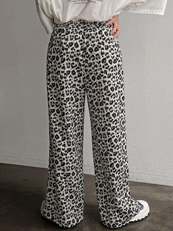 Friful pantalones anchos de mujer con cordon en la cintura, estilo casual para uso diario, con rayas
