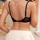 Sujetador para mujer con hebilla frontal de estilo simple y estrellas en malla
