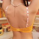 Sujetador transparente romantico de encaje de color para mujer