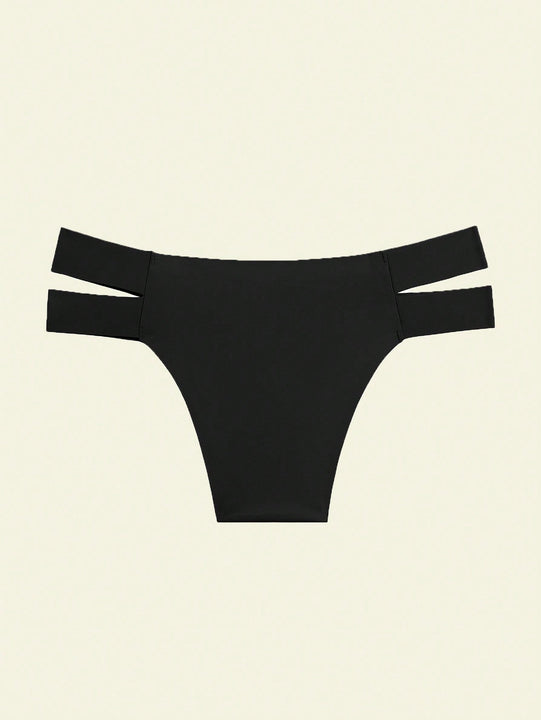 FINETOO Bragas unicolor de cintura con abertura