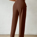 Essnce pantalones conicos de unicolor casuales y de estilo urbano para mujeres