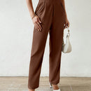 Essnce pantalones conicos de unicolor casuales y de estilo urbano para mujeres