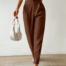 Essnce pantalones conicos de unicolor casuales y de estilo urbano para mujeres