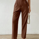 Essnce pantalones conicos de unicolor casuales y de estilo urbano para mujeres