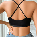 Sujetador semitransparente de unicolor de moda para mujer