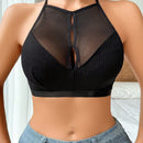Sujetador semitransparente de unicolor de moda para mujer