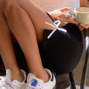 DAZY Pantalones cortos de mujer con lazos elasticos ajustados al Body, de longitud media