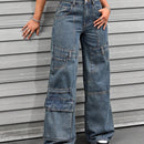 ICON Jeans casuales de mujer con ajuste comodo, con multiples bolsillos de utilidad