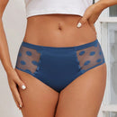 FINETOO 3 piezas Bragas de malla de parche de encaje engrosado para mujeres con estampado de lunares