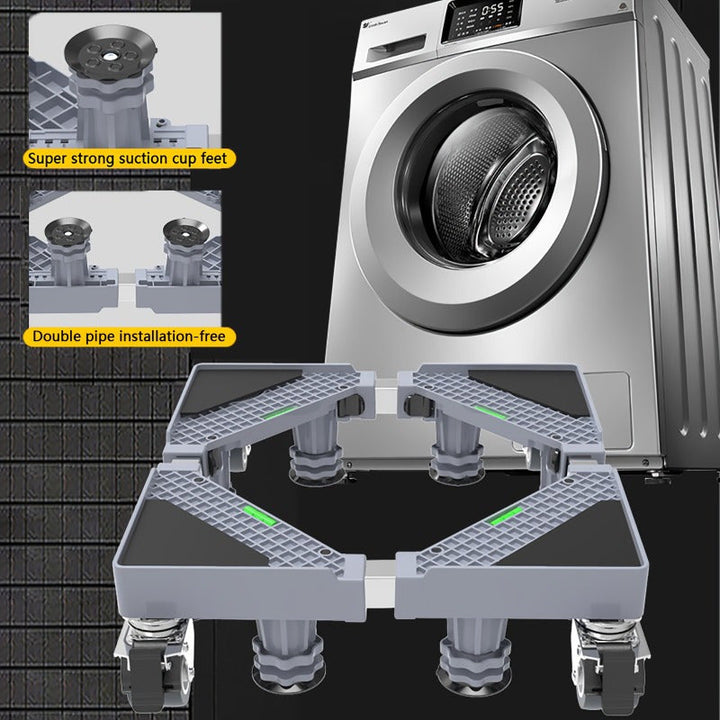 Base Ajustable y Extraíble para Electrodomésticos - Acero Inoxidable, Apto para Lavadoras, Refrigeradores y Secadoras, Rodillo Fácil de Nivelar en Cualquier Superficie, Electrodomésticos Inconvenientes, Rodillo Universal