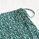WYWH Shorts de A-Line con cinturon de lazo y diseno floral pequeno para mujer, ideal para vacaciones