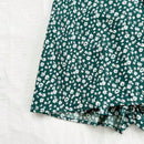 WYWH Shorts de A-Line con cinturon de lazo y diseno floral pequeno para mujer, ideal para vacaciones