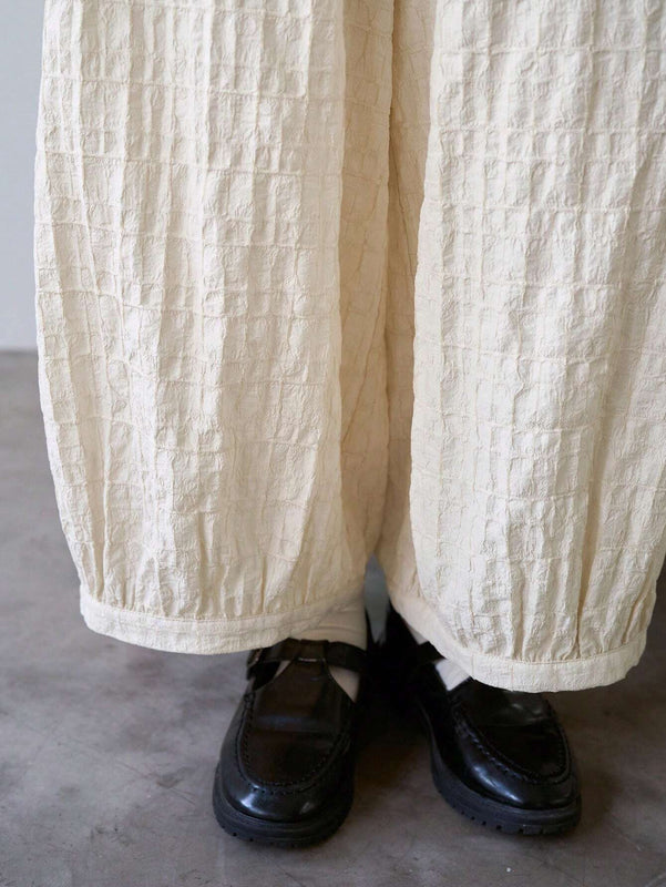 DAZY Pantalones de linterna estilo holgado para mujer confeccionados en tela texturizada