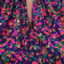 Camisa morada sin mangas con flores pequenas para mujer, informal de verano para vacaciones o trabajo de maestra
