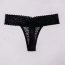 NEW 4 piezas de pantaletas de tanga de encaje de leopardo para mujer