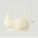 Ropa interior de mujer sin costuras, con tirantes de gel, soporte ajustable y sin anillo de acero