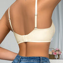Ropa interior de mujer sin costuras, con tirantes de gel, soporte ajustable y sin anillo de acero
